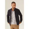 Italic Chase Bomber Jacket In Navy