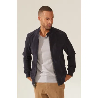 Italic Chase Bomber Jacket In Navy