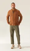 Italic Chase Suede Bomber Jacket