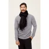 Italic Cleo Cashmere Scarf In Black