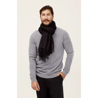 Italic Cleo Cashmere Scarf In Black