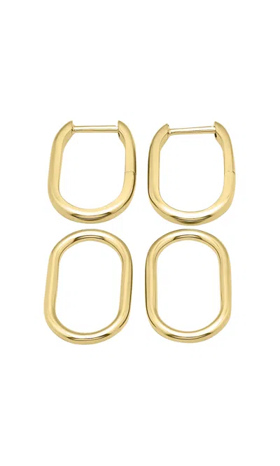 Italic Convertible Paperclip Dangle Hoops