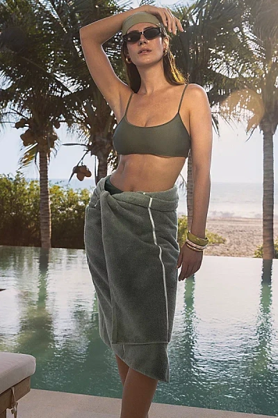 Italic Deia Bath Towel Set In Deia At Urban Outfitters In Green