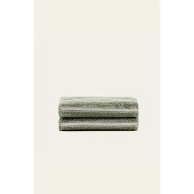Italic Deia Washcloth Set In Gray