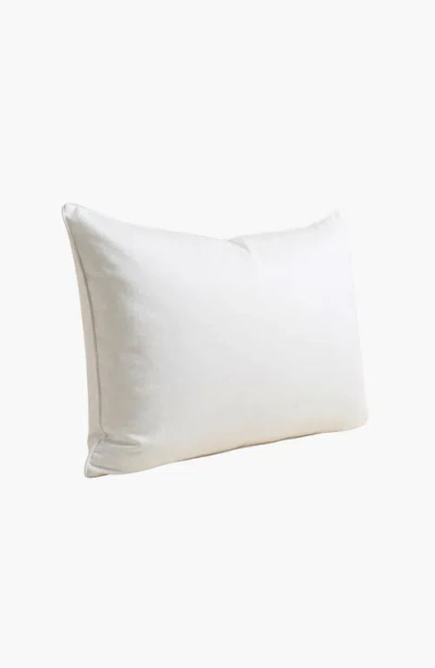 Italic Down Pillow In White