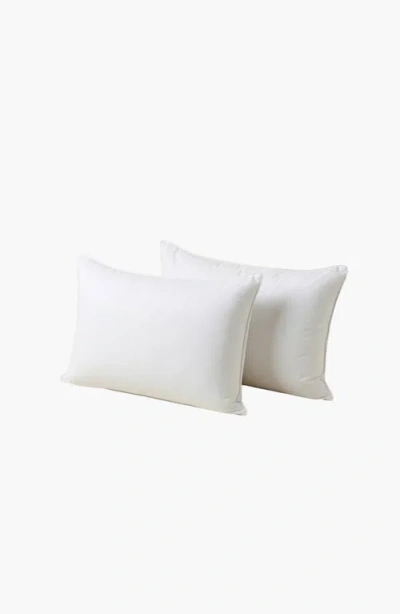Italic Down Pillow In White