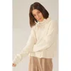 Italic Ellie Chunky Cashmere Turtleneck Sweater In Ivory