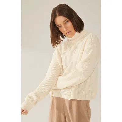 Italic Ellie Chunky Cashmere Turtleneck Sweater In Ivory