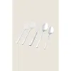 Italic Emilia Mirror Flatware Set In Metallic Silver
