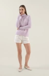 Italic Emma Cashmere Relaxed Turtleneck Sweater In Purple