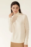 Italic Emma Cashmere Relaxed Turtleneck Sweater In Neutral