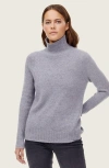 Italic Emma Cashmere Relaxed Turtleneck Sweater In Blue