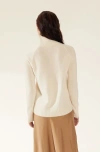 Italic Emma Cashmere Relaxed Turtleneck Sweater In Ivory