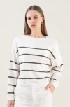 Italic Florence Featherlight Relaxed Sweater In White