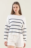 Italic Florence Featherlight Relaxed Sweater In White