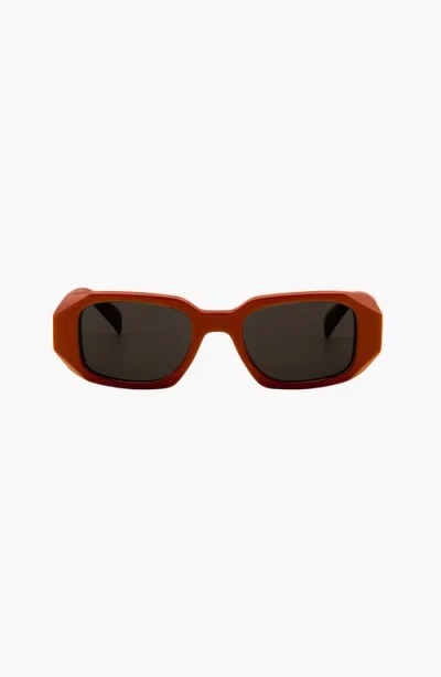 Italic Gabriele Rectangle Italian Acetate Sunglasses In Desert Sun