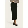 Italic Gemma Cashmere Midi Skirt In Black