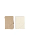 Italic Hallie And Cassie Cashmere Baby Blankets In Neutral