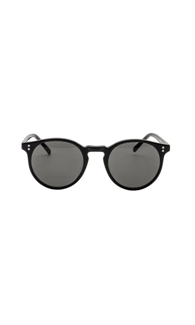 Italic Hancock Italian Acetate Sunglasses In Black