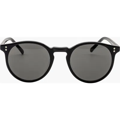 Italic Hancock Italian Acetate Sunglasses In Black
