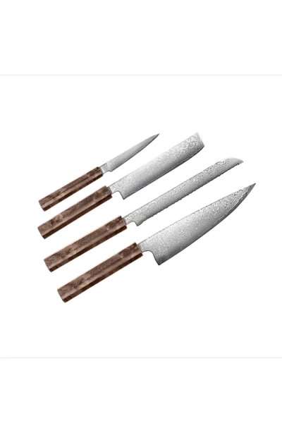 Italic Kumo Knife Set In Stabilized Maple