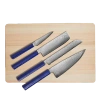 Italic Kumo Knife Set With Cutting Board In Navy