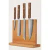 Italic Kumo Knife Set With Knife Block In Stabilized Maple