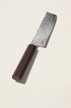 Italic Kumo Vg10 Nakiri Knife In Bordeaux