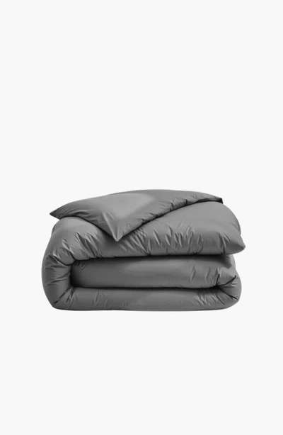 Italic Luxe Australian Sateen Duvet Cover In Gray