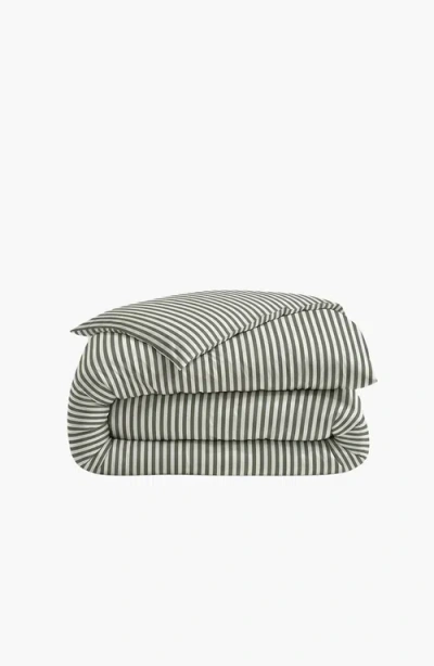 Italic Luxe Australian Sateen Duvet Cover In Green