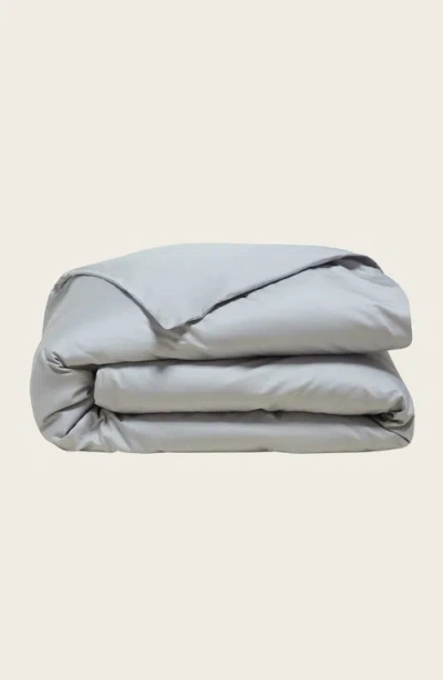 Italic Luxe Australian Sateen Duvet Cover In Light Gray