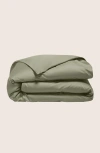 Italic Luxe Australian Sateen Duvet Cover In Moss