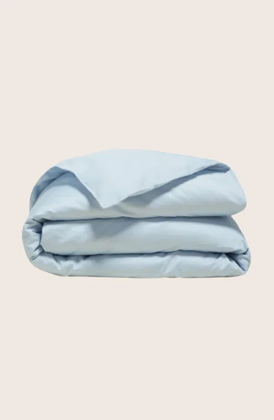 Italic Luxe Australian Sateen Duvet Cover In Pale Blue