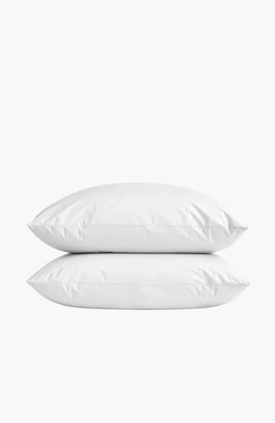 Italic Luxe Australian Sateen Pillowcase Set In White