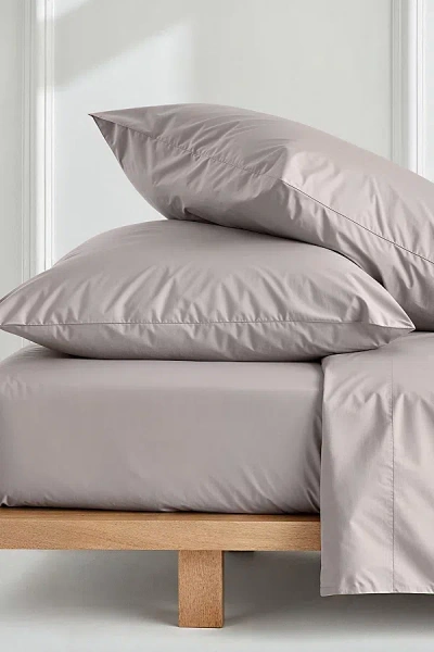 Italic Luxe Australian Sateen Pillowcase Set In Pebble Gray At Urban Outfitters