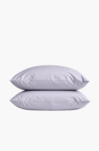 Italic Luxe Australian Sateen Pillowcase Set In Purple