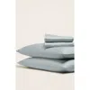 Italic Luxe Australian Sateen Sheet Set In Light Gray