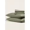 Italic Luxe Australian Sateen Sheet Set In Moss