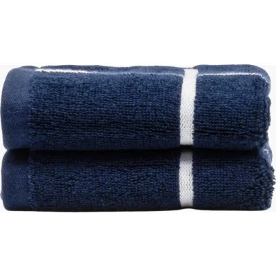 Italic Miramar 2-piece Washcloth Set In Blue