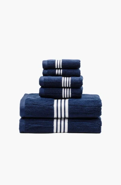 Italic Nautilus Bath Towel Standard Set In Blue