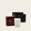 Italic Noir Swiss Scented Glass Candle In White