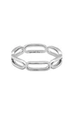 Italic Paperclip Chain Ring