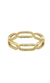 Italic Paperclip Chain Ring