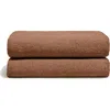 Italic Serene Ultraplush Australian Cotton Bath Sheet In Clay