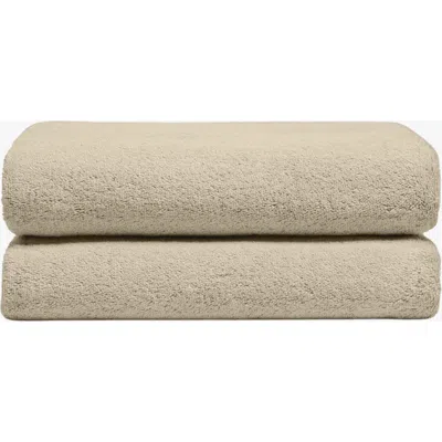 Italic Serene Ultraplush Australian Cotton Bath Sheet In Sand