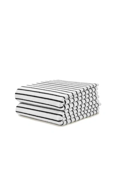 Italic Serene Ultraplush Australian Cotton Hand Towel In Dusk/white