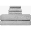 Italic Serene Ultraplush Australian Cotton Luxe Set In Light Gray