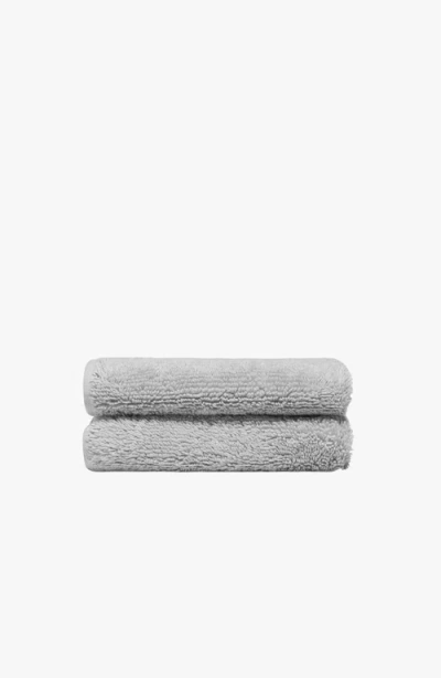 Italic Serene Ultraplush Australian Cotton Washcloth In Light Gray