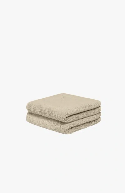 Italic Serene Ultraplush Australian Cotton Washcloth In Sand