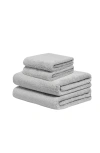 Italic Serene Ultraplush Collection Bath Essentials- 2 Bath Towels And 2 Hand Towels In Gray